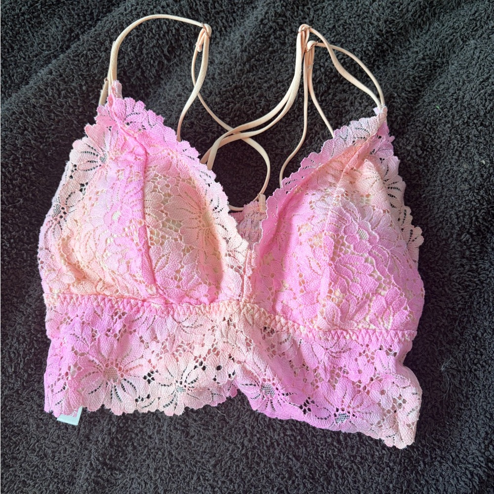 Victoria's Secret Ombre Pink Lace Bralette